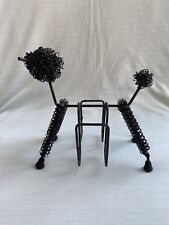 Vintage Frederick Weinberg Style Metal Wire Poodle Letter Holder Office picture