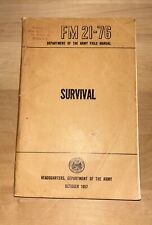 FM21-76 SURVIVAL US Army Field Manual Training Department of Army October 1957 picture