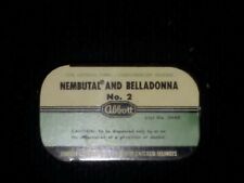 AD-005 Nembutal And Belladonna Empty Physicians Sample Tin Vintage Abbott Labs picture