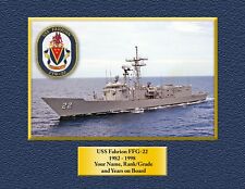 USS Fahrion FFG-22 Custom Personalized Print of US Navy Ships Gift  picture