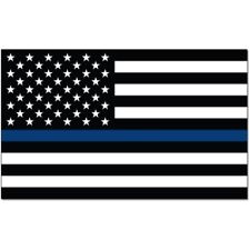 Thin Blue Line American Flag Magnet Decal 3x5 Inches Automotive Magnet for Car picture
