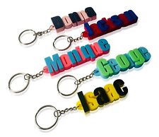 3D Personalised Keyring - Party Bag / Gifts / Name Tags / School Bag / Travel picture