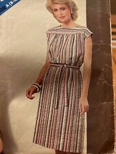 See & Sew 5145 Simple Shift Work- Home Dress & Belt Cut Sizes 8-16 picture