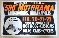 1970 indy idlers 11th annual 500 motorama hot rods customs cars cycles red baron picture