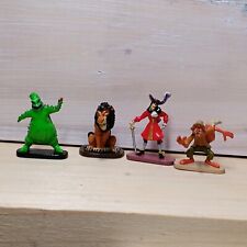 4 Disney Villain Series 13 Mini Figures Cpt Hook Brer Fox Scar Oggie Boogie Lot picture