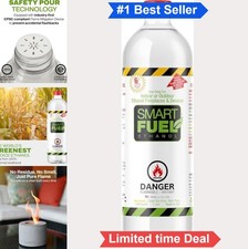 Bioethanol Fireplace Fuel 1 Liter Vent Free Safe Pour Bottle Indoor Outdoor picture