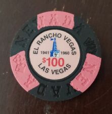 $100 El Rancho Las Vegas Borland Fantasy Chip picture