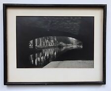 An Antique French Framed Photograph View From Under A Bridge picture