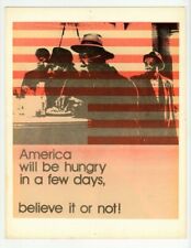 Black Civil Rights Original 1970 Poster End Black Oppression Upside Down Flag picture