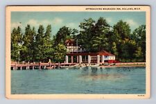 Holland MI-Michigan, Waukazoo Inn, Advertising, Vintage c1937 Souvenir Postcard picture