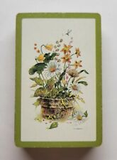 Vintage Whitman Playing Cards Flower Design picture