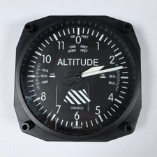 Trintec Altitude Aviation-Themed Airplane Gauge Wall Clock picture