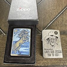 2 Zippos: Zippo BS rampant stallion 21162 And “Always Drink Upstream From Herd” picture
