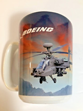 Boeing AH-64E APACHE Helicopter Coffee Mug - Unbranded - Rare - Pristine picture