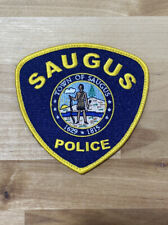 Saugus MA Police Department Hook and Loop Patch - New picture