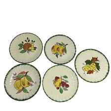 Blue Ridge Southern pottery plates 8.5” peaches pomegranate pear grapes picture