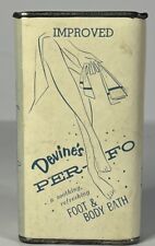 Vintage Devine's PER-FO Foot & Body Bath - RARE Vintage Box. / Tin picture