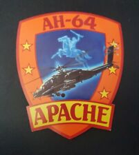 US Army AH-64 Apache Helicopter Sticker - Promotional Sticker Vintage Militaria  picture