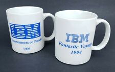 IBM 1993 1994 Rose Parade Coffee Mug Cup Set of 2 Promotional Fantastic Voyage picture