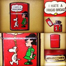 SMC 60's Snoopy Oil Lighter Vintage Rare Red Deadstock picture
