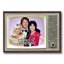 THREE'S COMPANY Classic TV 3.5 inches x 2.5 inches Steel FRIDGE MAGNET picture