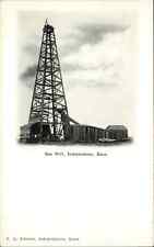 Independence Kansas KS Gas Well Fossil Fuel c1910 Vintage Postcard picture