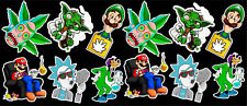 12 Cannabis Marijuana Weed  Parody Vinyl Stickers picture