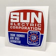 SUN ELECTRIC Vintage Style DECAL, Vinyl car STICKER, racing, hot rod, rat rod picture