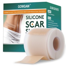 Gowgaw Medical Grade Silicone Scar Sheets Silicone Scar Tape 1.6X 60 Roll-1.5M picture