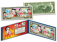 BETTY BOOP Genuine Legal Tender US $2 Bill * OFFICIALLY LICENSED * w/Folio & COA picture