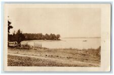 1927 Lake Champlain Boat View Grand Isle Vermont VT RPPC Photo Posted Postcard picture