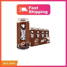 GHOST Energy Drink, Zero Sugars, 12-Pack, AandW Root Beer, 16oz | Energy and ... picture