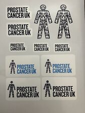 Prostate cancer Uk logo stickers Printed Laminated & Cut sizes between 8 and 4cm picture