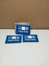 #538 Nos Vintage Gm Body By Fisher Fisher Body Decal Tag  Sticker picture