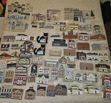 Lot Of 120+ Rare Vintage The Cats Meow Village Wood Shelf Sitter 80s 90s picture