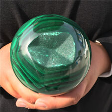2.08kg Natural Malachite geode sphere Quartz Crystal ball specimen picture