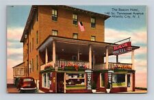 Postcard NJ Atlantic City New Jersey The Beacon Hotel Rare View c1940s Y24 picture
