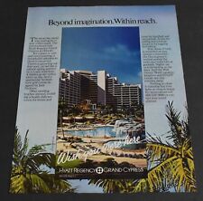 1984 Print Ad Florida Orlando Hyatt Regency Grand Cypress Imagination Reach art picture