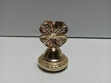 Vintage 4 H Club Golden Clover Metal Paperweight Figurine Award  picture