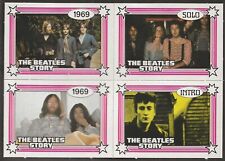 MONTY GUM-THE BEATLES STORY 1970'S-#656- UNSEPERATED BLOCK OF 4x CARDS picture
