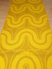 3 meter vintage curtain Fabric mustard yellow Mid Century Pop Art 70s picture