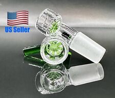 1x 14mm Green Glass SNOWFLAKE SCREEN Slide BOWL Male for Glass Water Pipe Bong picture