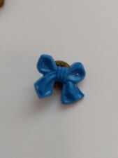 Blue Bow Ribbon shaped Lapel Pin picture