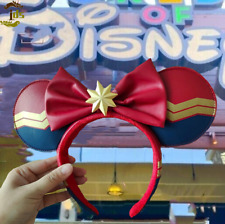 Disney Parks Ears Captain Marvel Carol Danver Red Bow Exclusive Headband picture