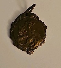 SAINT PHILOMENA PATRON ST. OF BABIES AND INFERTILITY ANTIQUE RELIGIOUS MEDAL picture