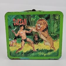 1966 Vintage Tarzan Collectible Metal Lunchbox NO Thermos Aladdin Industries picture