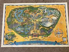 Vintage 1968 Disneyland Theme Park Original Map / Poster 45