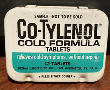 Co-Tylenol Vintage Tin Cold Tablets McNeil Laboratories Ft Washington PA picture