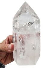 Clear Quartz Crystal Polished Tower with Rainbows Brazil 1lb 2.6oz picture