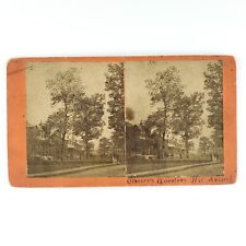 Columbus Arsenal Officer's Quarters Stereoview c1874 Ohio Barracks Photo A2702 picture